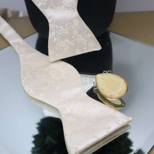 Golden Vine Self-Tie Bow-Tie Set