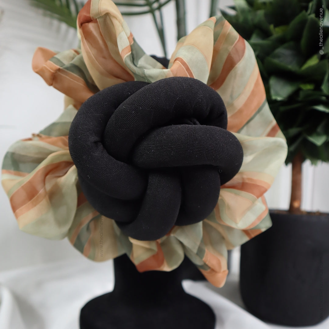 Earth Tone Silk Hair Scrunchie