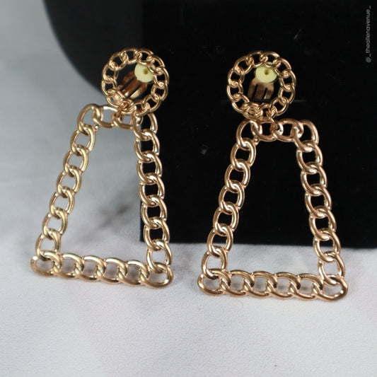 Triangular Clip-on Earrings